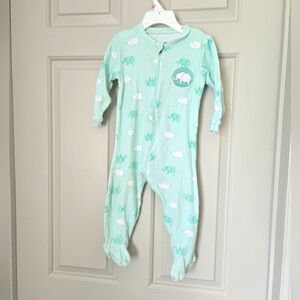 Tuffy Mint Green Elephant Sleeper 12 M